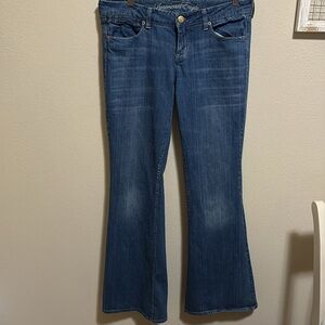 American Eagle Real Flare Denim Jeans Size 10 Long